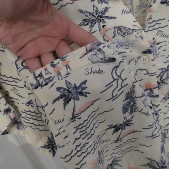 Tommy Bahama Hawaiian Print Shirt - Picture 3 of 5